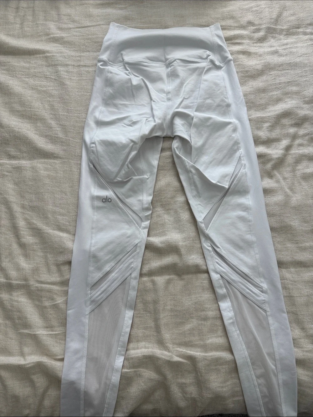 Alo Sheer High Waste Leggings - White